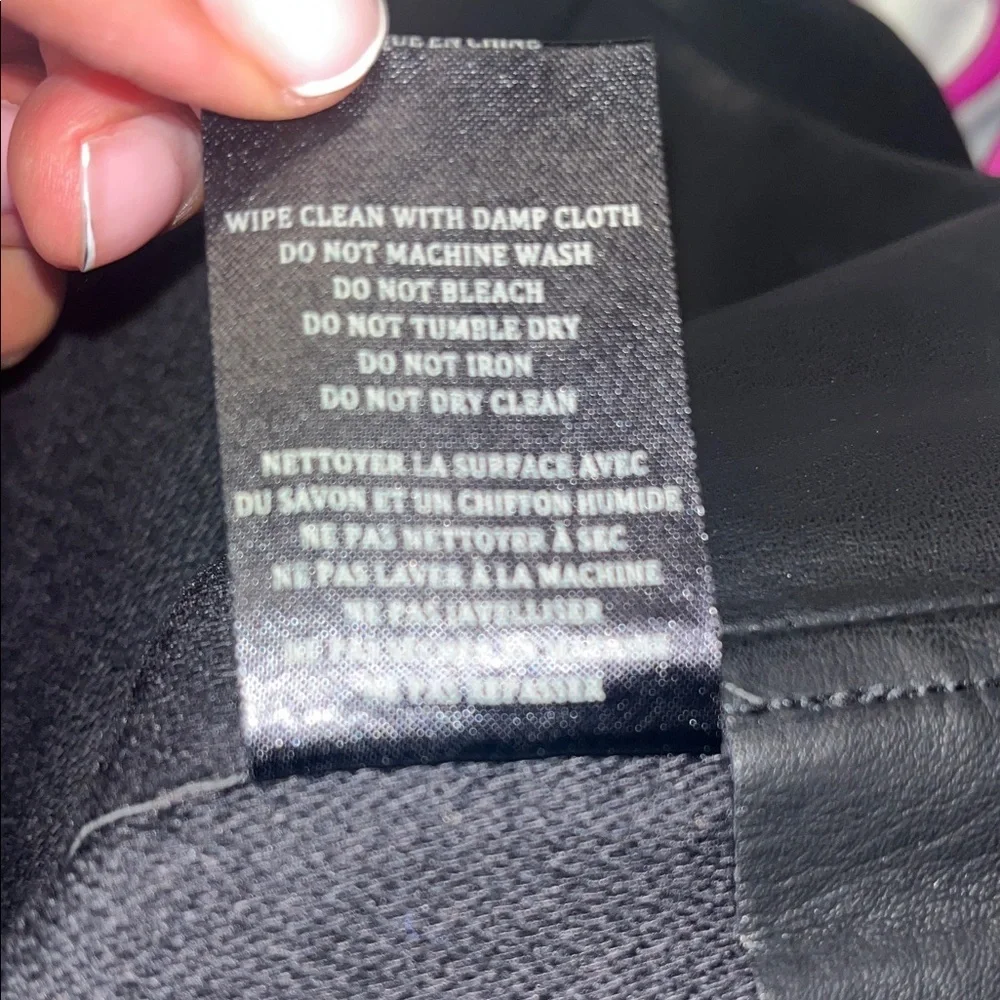 BLANKNYC size 25 Black Leather like Mini Skirt